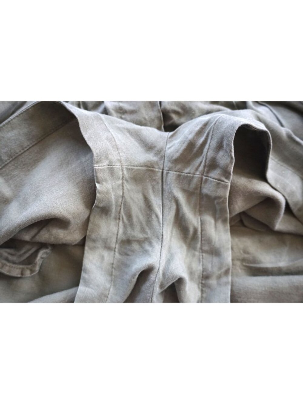 Frame Denim Paperbag High Rise Shorts Army Green - Size XS - Picture 5 of 8